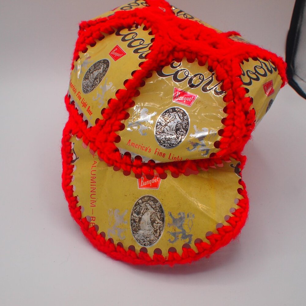 Hand Made Knitted Coors Can Cap